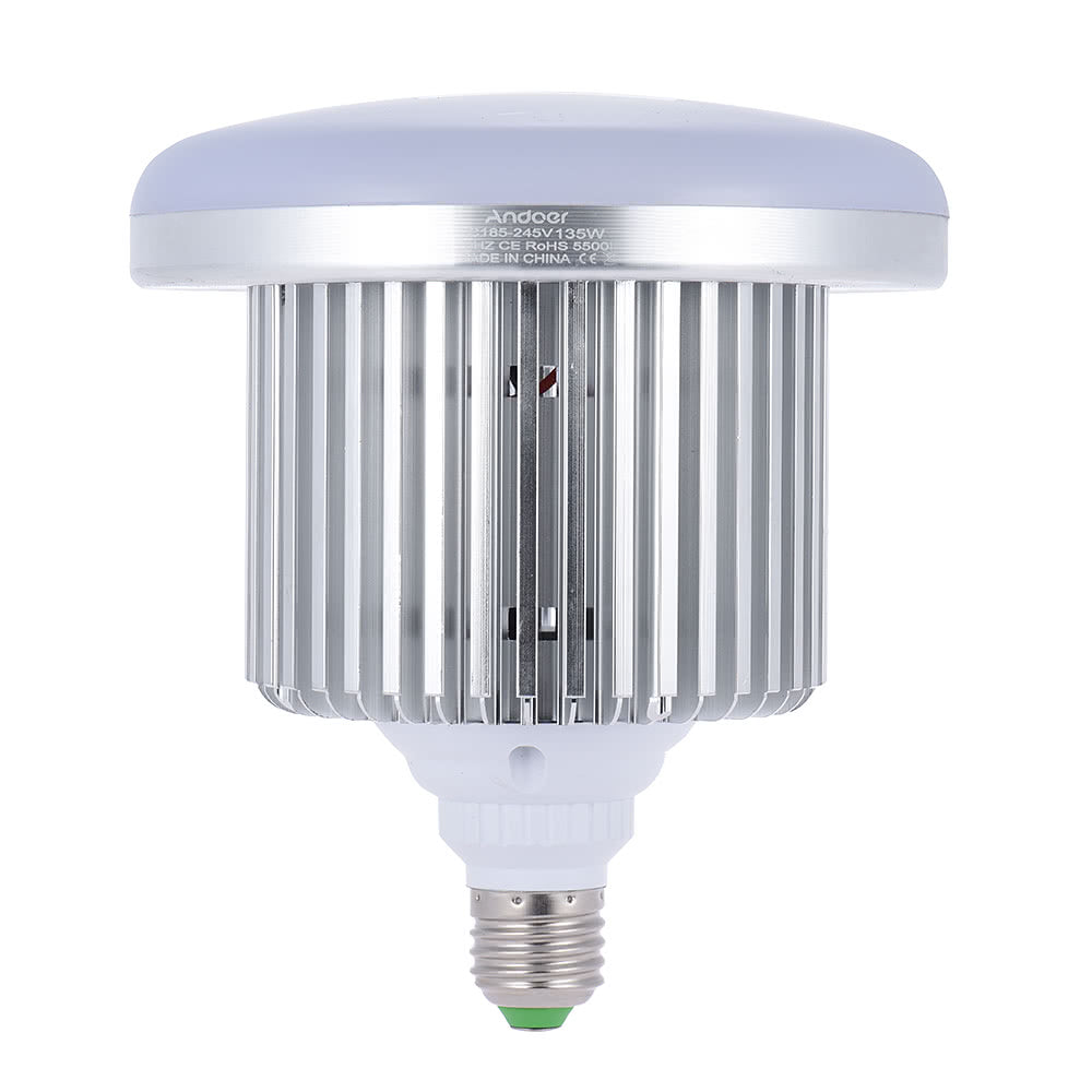 Photo Studio Photography 135W LED Lamp Light Bulb 132 Beads 5500K E27